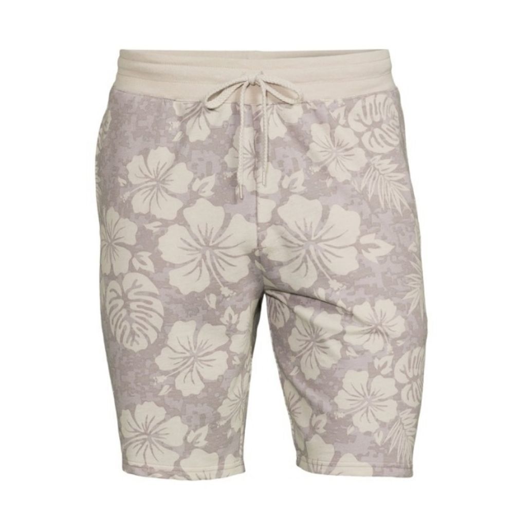Men's Lounge Shorts in Neutral Palm  Print